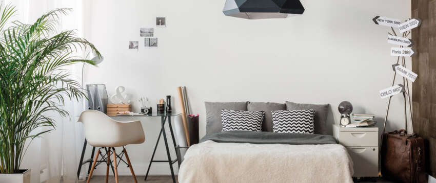 PVC-planken-vloer-bruin-eiken-slaapkamer